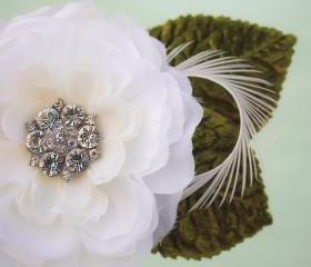 Bridal Flower, Fascinator, Hair Clip, Wedding Flower, bridal hair clip