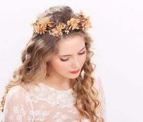 rustic flower crown bridal headband, flower crown, headpiece, wedding headband bridal headpiece flower headpiece wedding headpiece