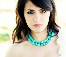 Turquoise Necklace, the Megan necklace, something blue