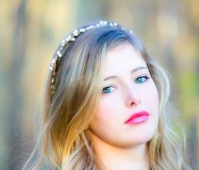 Bridal headband white headpiece Rustic Woodland Crown woodland bridal wreath wedding accessories