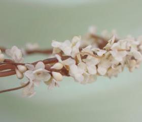 woodland crown, rustic wedding headpiece, berries flower crown, bridal hair accessory