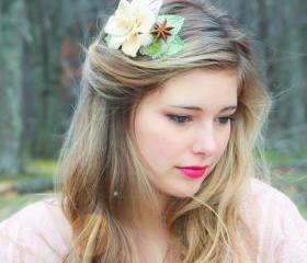 wedding hair comb, bridal headpiece, woodland hair comb