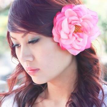bridesmaid flower clip, wedding accessory, pink rose hair clip, flower for hair, bridal hair clip, flower for hair